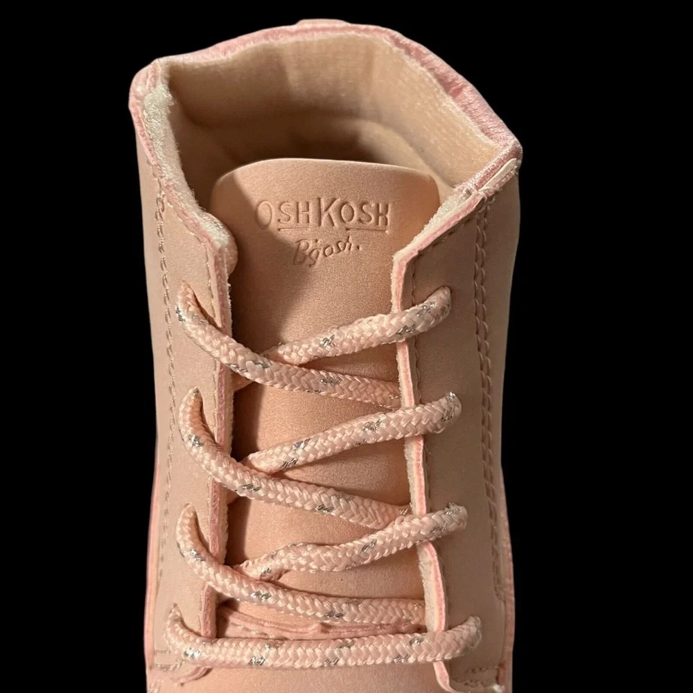 OshKosh BGosh Judi Toddler/Little Girl's‎ Ankle Boots Size 9 -12 Light Pink